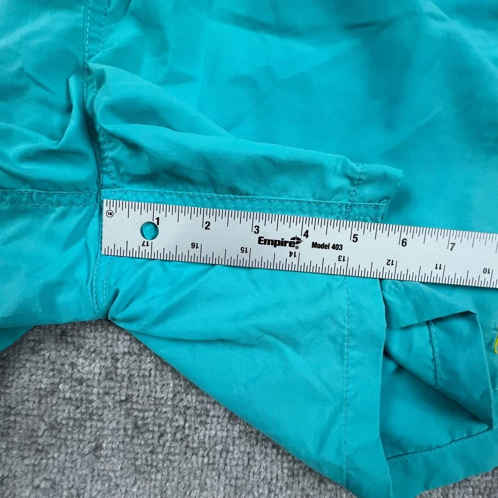 Polo Ralph Lauren Mens Teal Blue Yellow Swim Trunks Medium Mesh Lined Drawstring